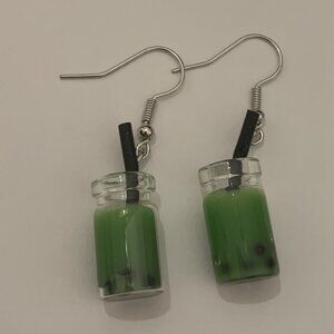 Smoothie Earring, Shake Earring, Milk Shake Earring, Funny Food Earring, Gift